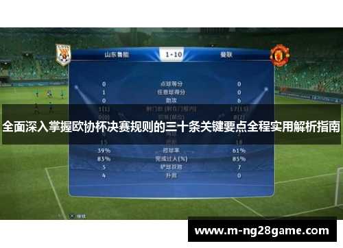 全面深入掌握欧协杯决赛规则的三十条关键要点全程实用解析指南
